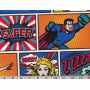 Printed Canvas BB 5202-68 Comic Hero Color