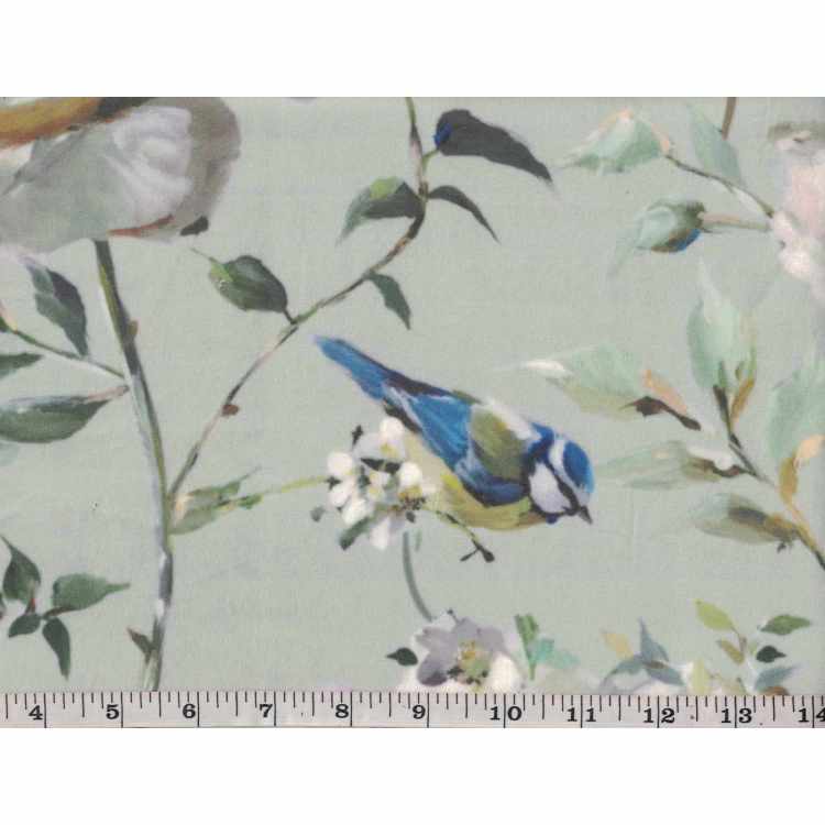 Velour Imprimé Deluxe  BB 5223-5 Pivoine & Oiseau