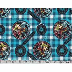 Printed Flannel 2313-21 Sketched On Plaid