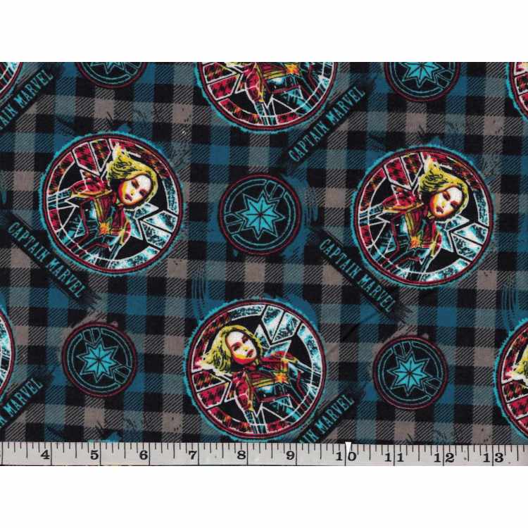 Printed Flannel 2313-22 Sketched On Plaid