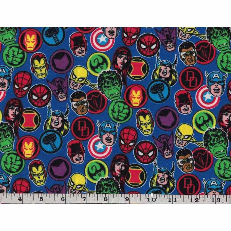 Printed Flannel 2313-24 Mc Hero Stickers