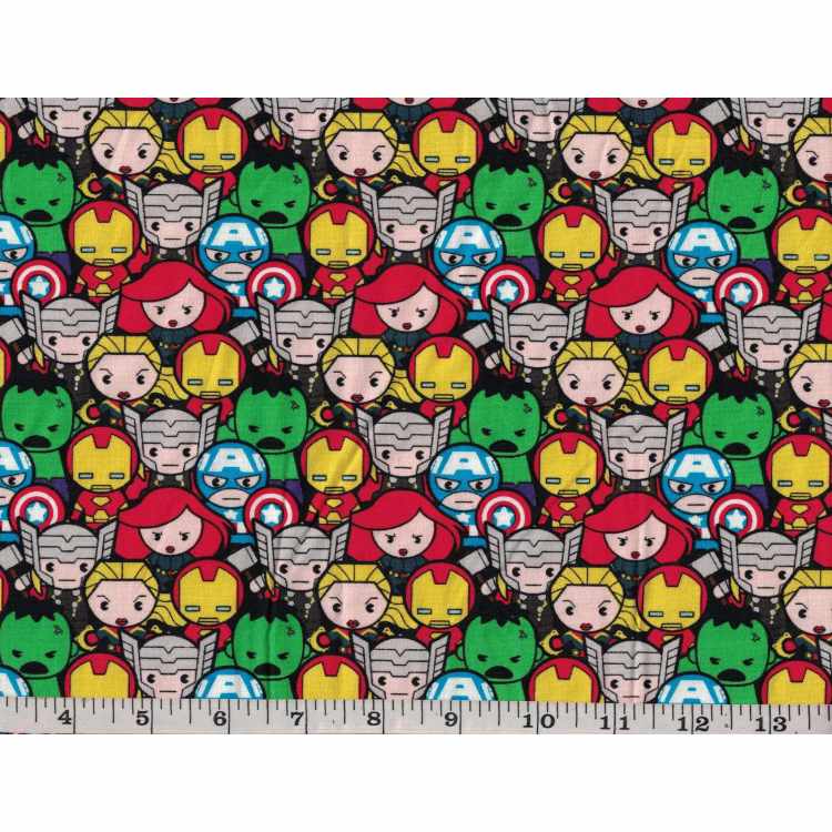 Quilt Cotton 2312-85 Avengers Cassamble
