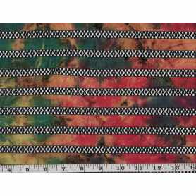 Stripe Knit Tie Dye Mesh 2880-1