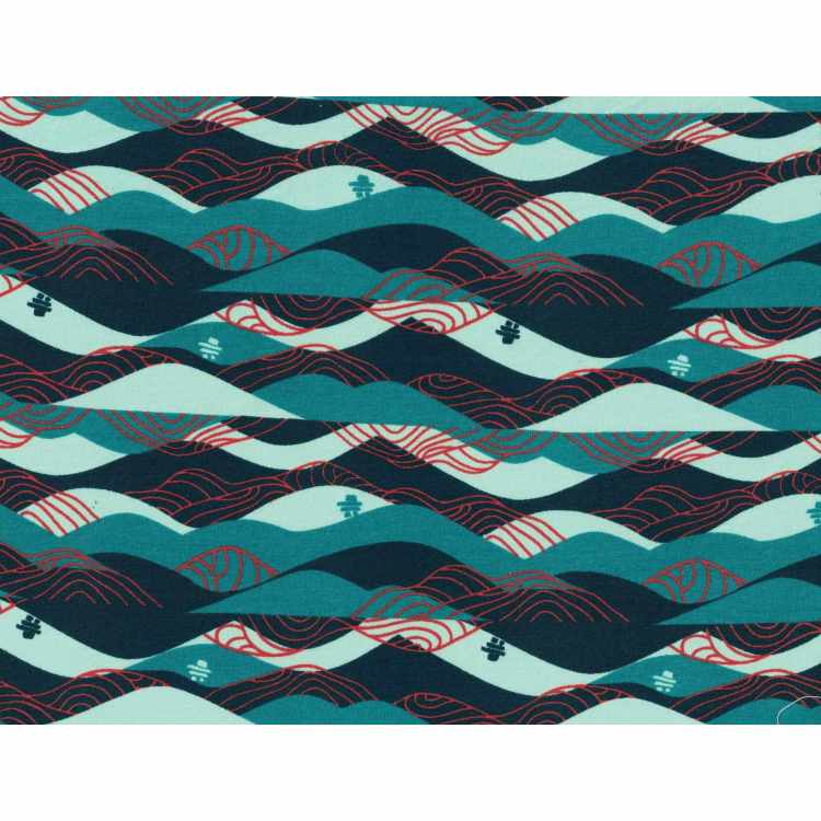 Printed Organic Cotton Spandex 99150-1