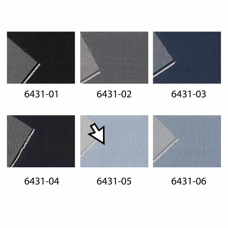 No Faded Denim Twill Prewashed 6431