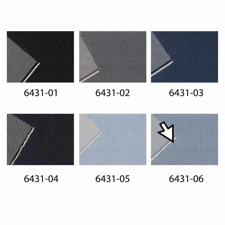 No Faded Denim Twill Prewashed 6431