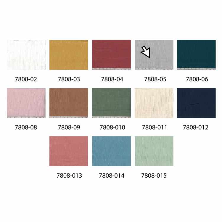 Plain Double Gauze 280cm Dom 7808