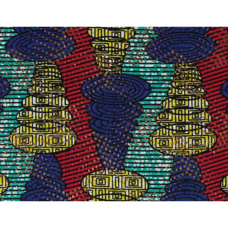 Coton Quilt 5010-70 Africain Ciré Métallique