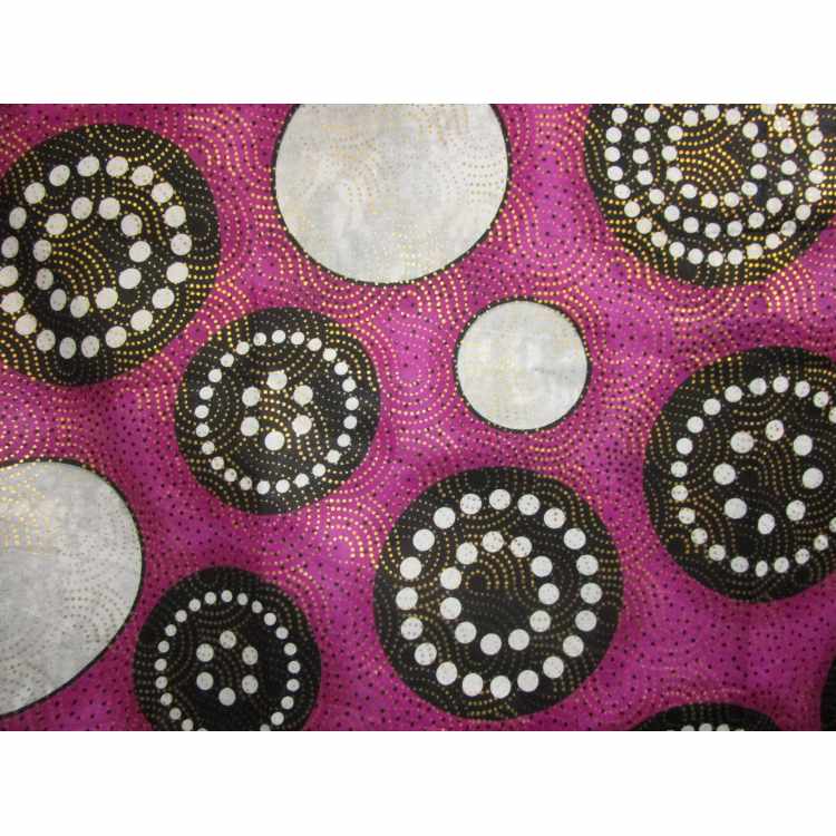 Quilt Cotton 5010-76 African Wax Metallic