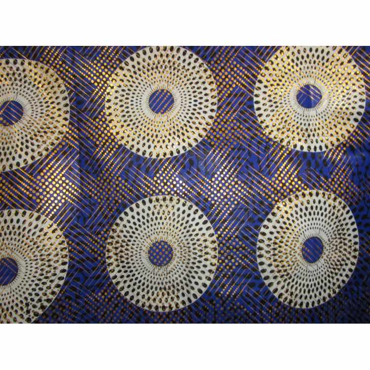 Quilt Cotton 5010-77 African Wax Metallic
