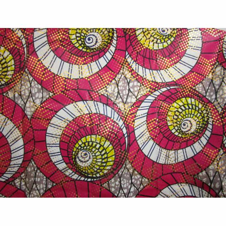 Coton Quilt 5010-82 Africain Ciré Métallique