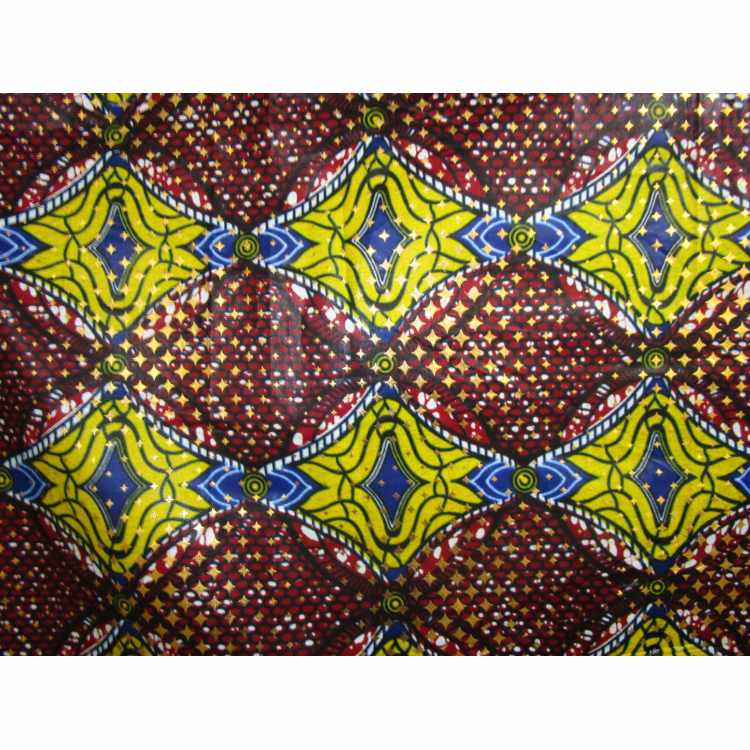 Coton Quilt 5010-89  Africain Ciré Métallique
