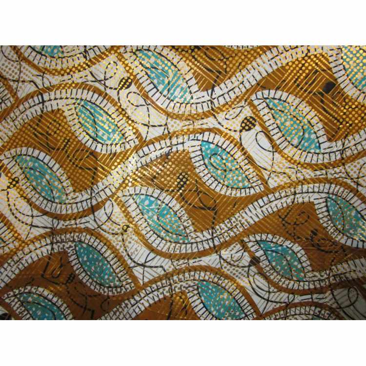 Quilt Cotton 5010-90 African Wax Metallic