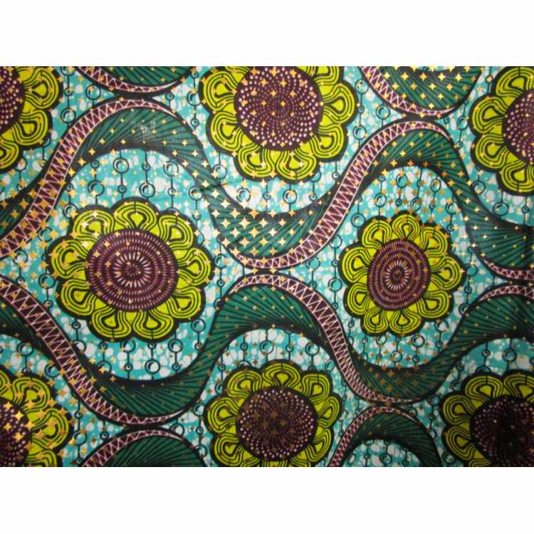 Coton Quilt 5010-96 Africain Ciré Métallique