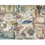 Coton Quilt 5010-100 Carte Postal Monde Marin