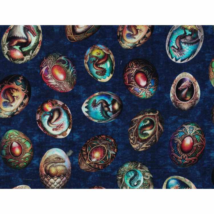 Coton Quilt 5010-135 Oeufs Dinosaur