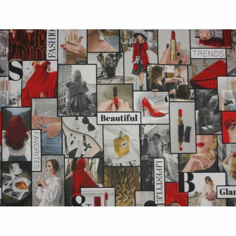 Printed Canvas BB 5203-106 Fashion Tabloid
