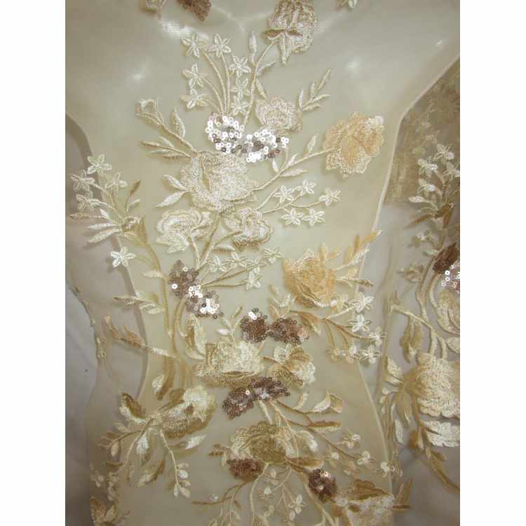 Tulle Broderie Multi Couleur 2110-04