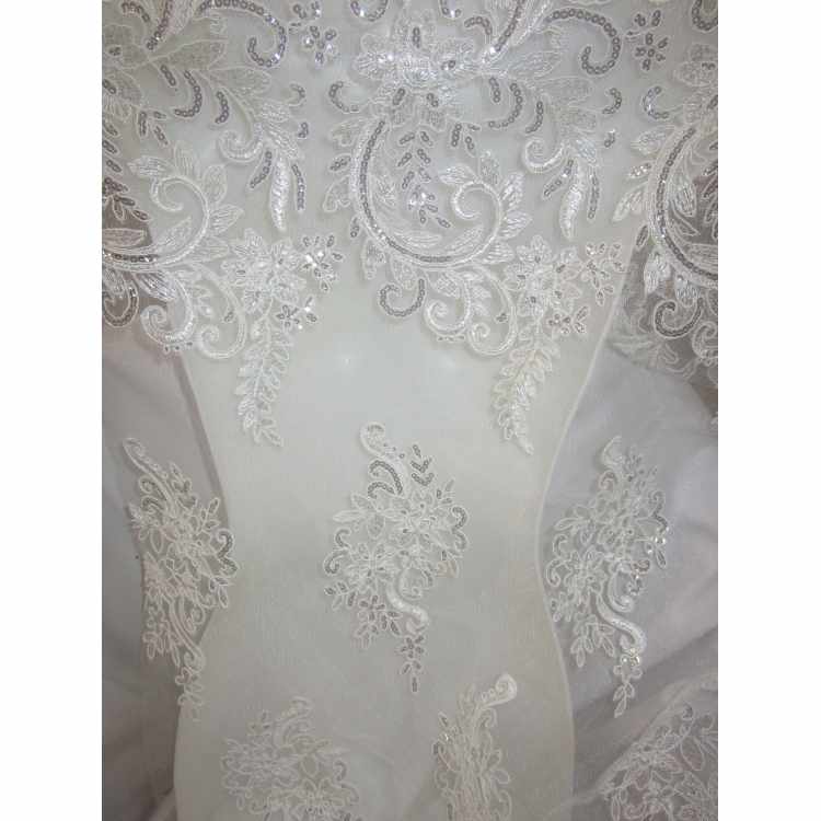 Tulle Corded Embroidery Sequences 2111-01