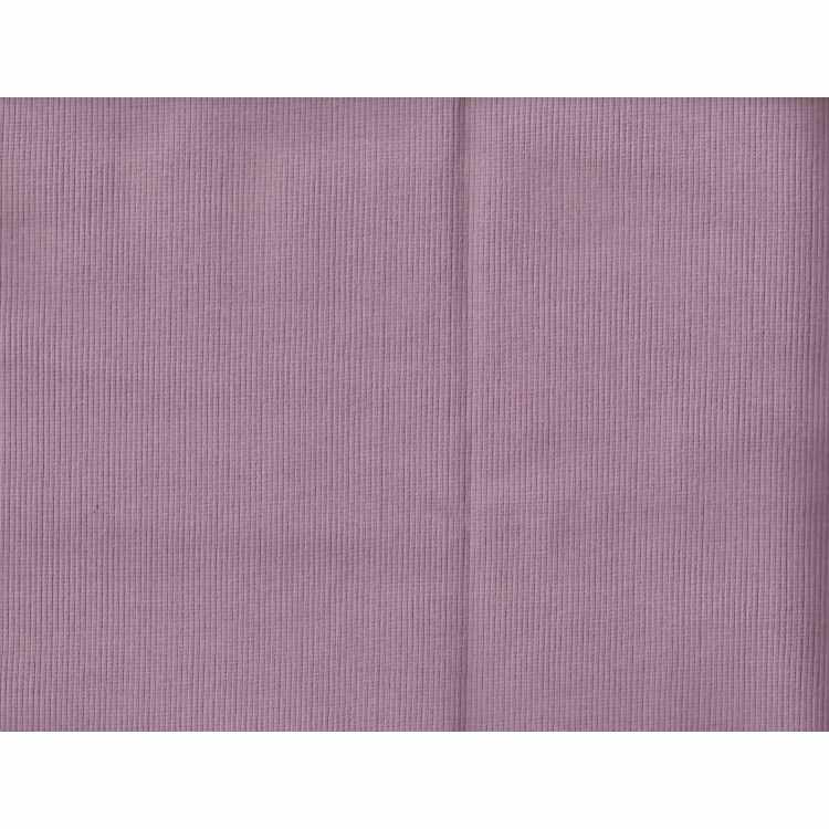 Organic Cotton Spandex Rib 2x1 Keepsake Lilac
