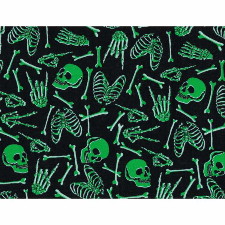 Coton Quilt 9204-77 Tête de mort