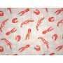 Printed Canvas  Linen Look Stof 5507-06 Lobster