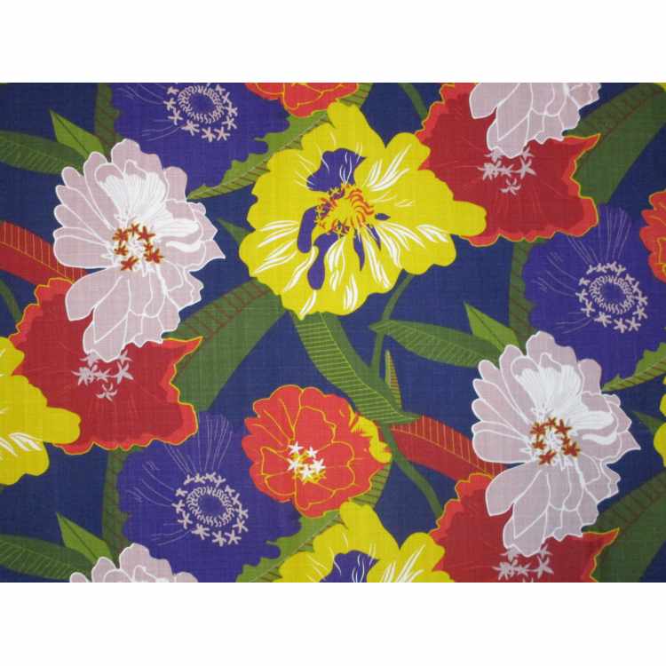 Printed Canvas  Linen Look Stof 5507-05 Sabrina