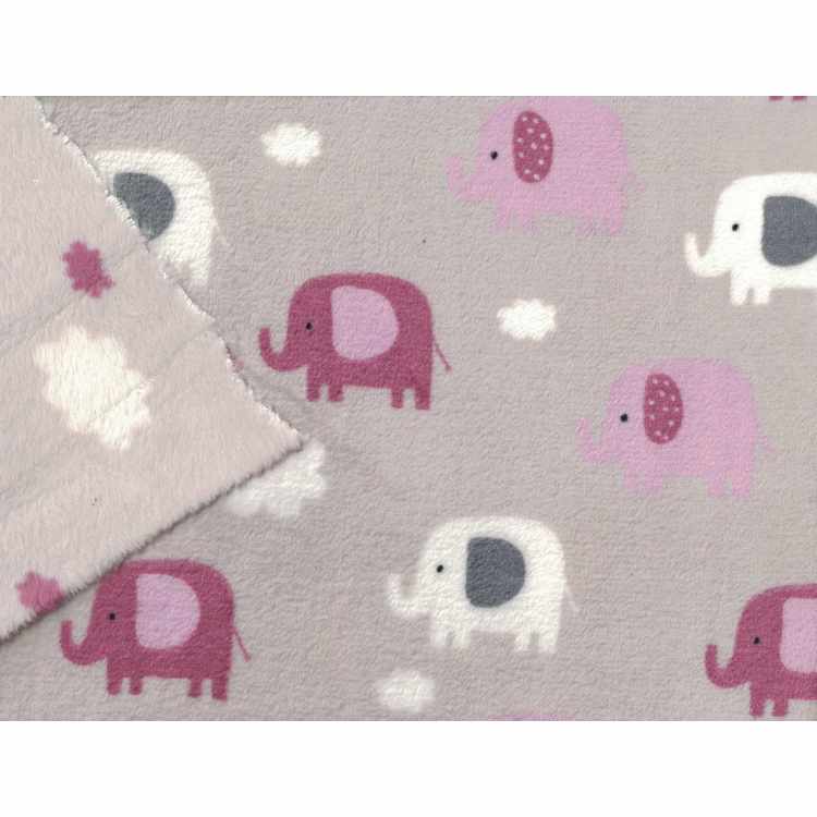 Whisper Fleece Print 2 - sides Stof  5577-18 Jumba