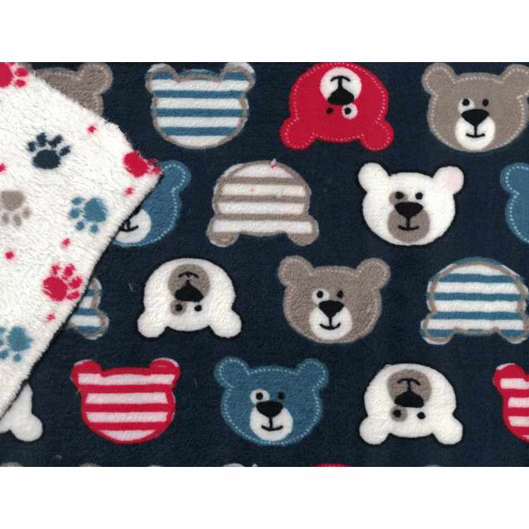 Whisper Fleece Print 2 - sides Stof  5577-15 Nours