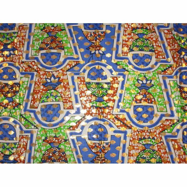 Quilt Cotton 5010-249 African Wax Metallic