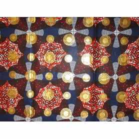 Quilt Cotton 5010-257 African Wax Metallic