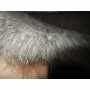 Faux Fur Animal Black & Pale Grey