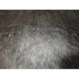 Faux Fur Animal Black & Pale Grey