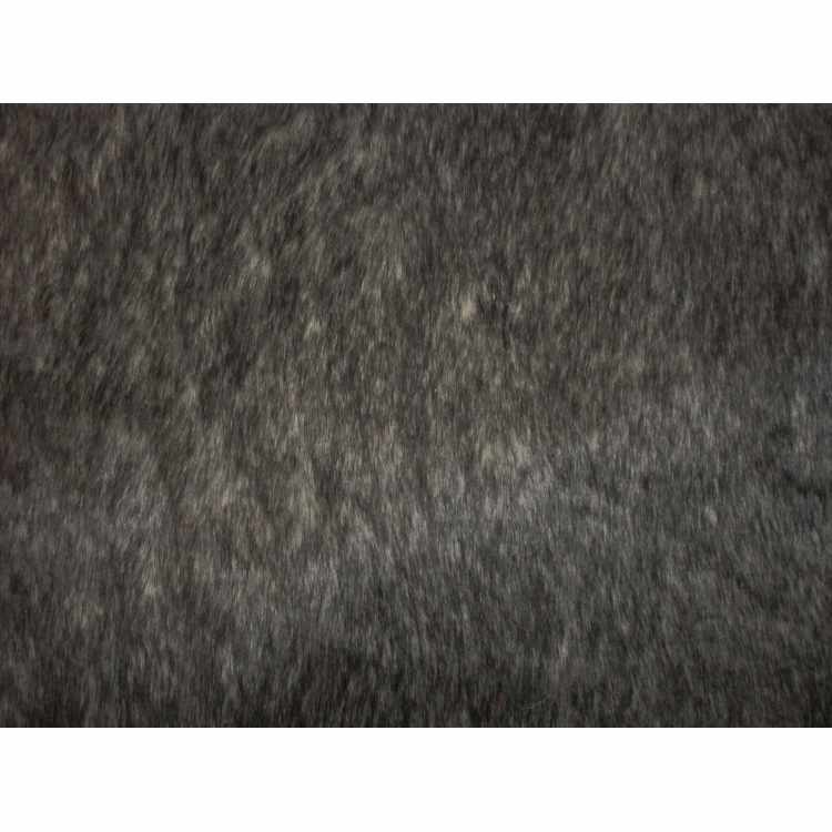 Faux Fur Animal Dark Black & Grey