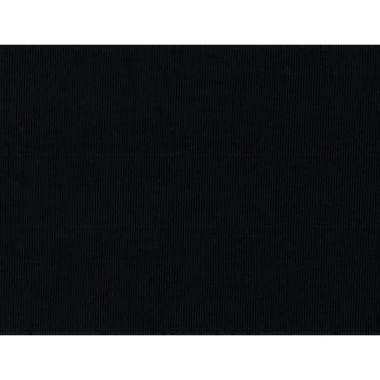 Côtes 2x1 Coton Biologique Spandex 12-12.5 oz Noir